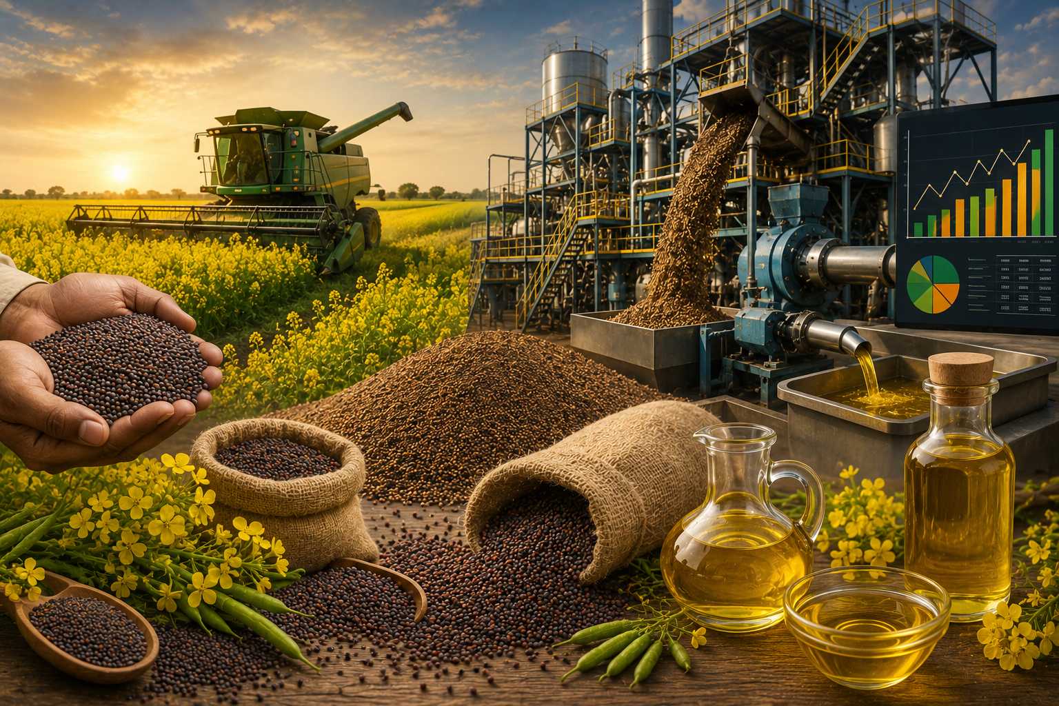 Rapeseed and Mustard Crop Harvest Report 2026: Crushing Margins and Oil Yields